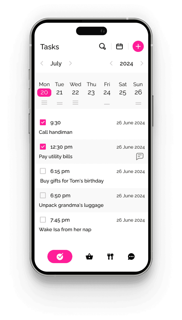 Keep track with tasks